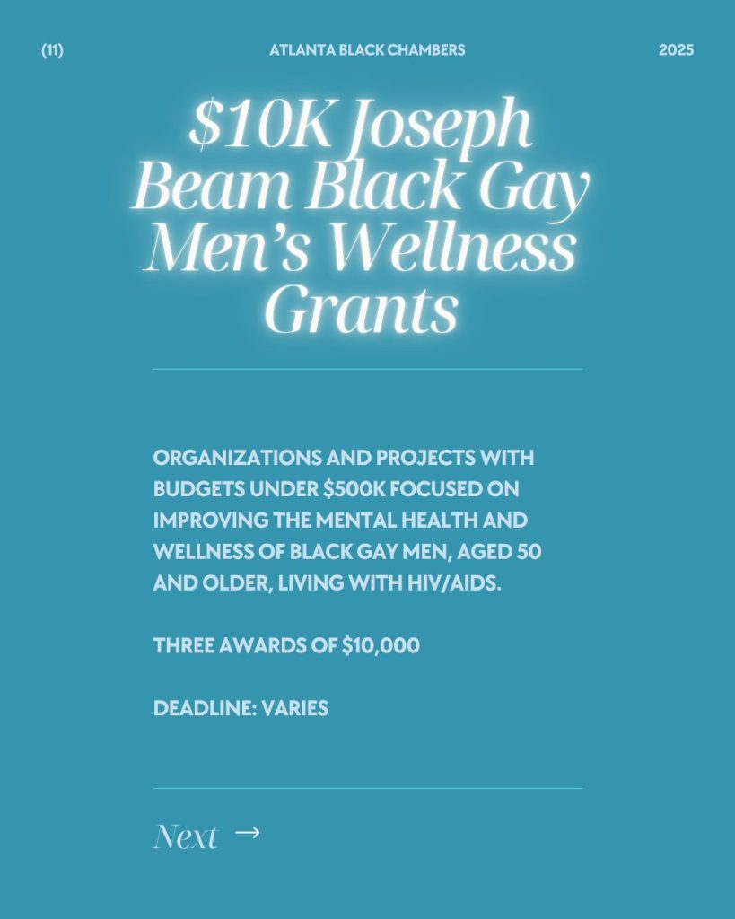 $10K Joseph Beam Black Gay Men's Wellness Grants Info